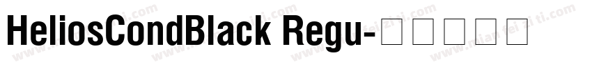 HeliosCondBlack Regu字体转换